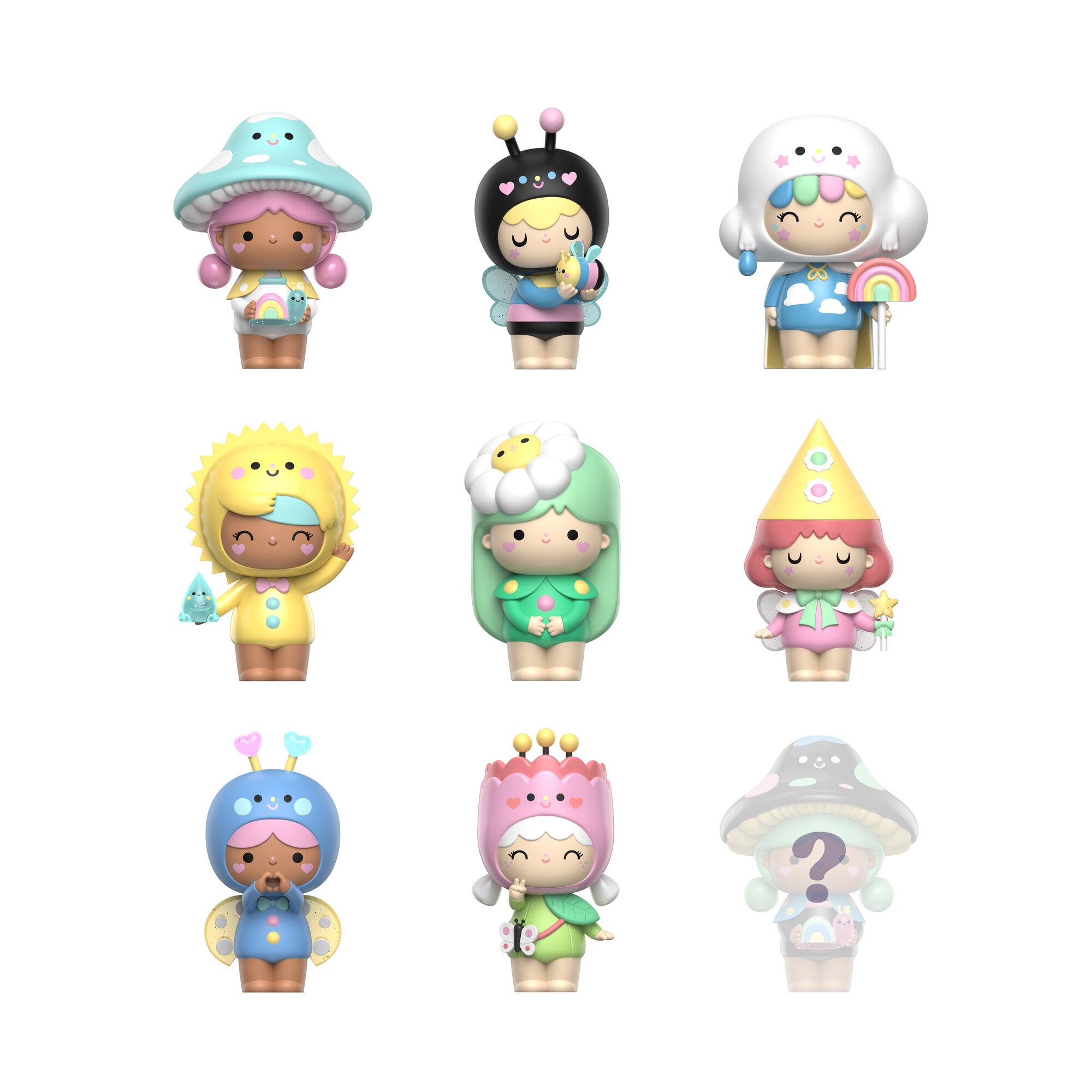 Magical Meadow Momiji message dolls - the whole set of kawaii collectible dolls