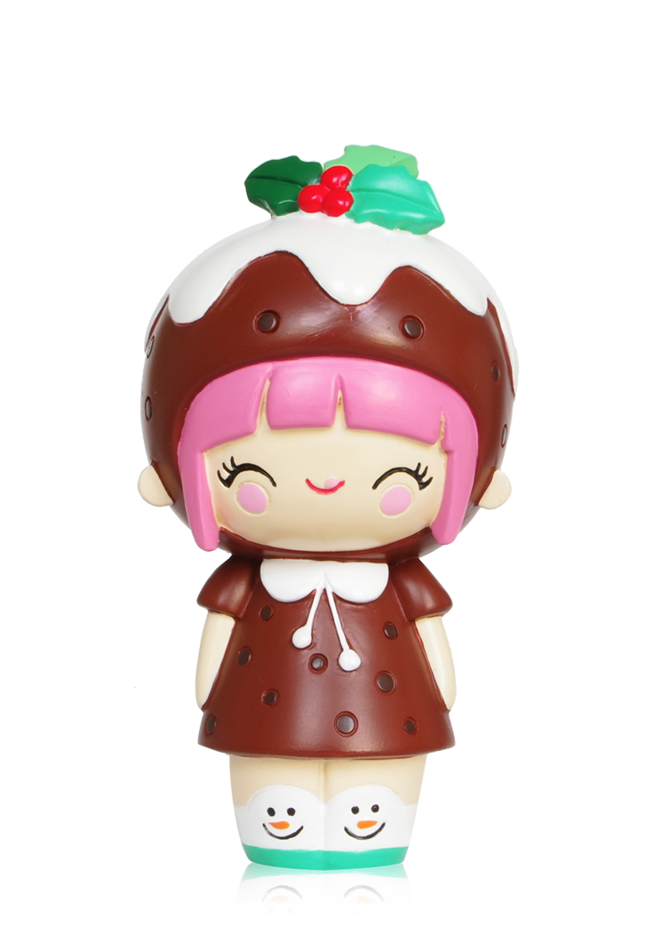 Scrumptious #357: Momiji doll with pink hair, a pudding-inspired outfit, and smiling white shoes. — Momiji doll