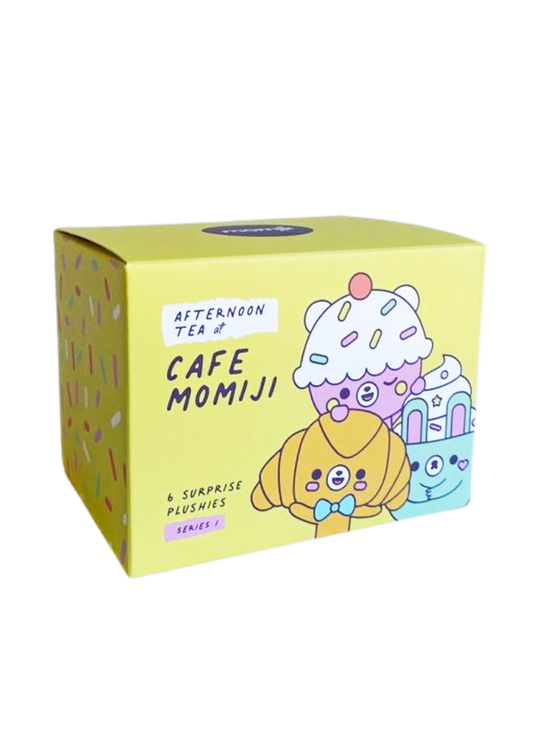Momiji plush cuddly toy Afternoon Tea box