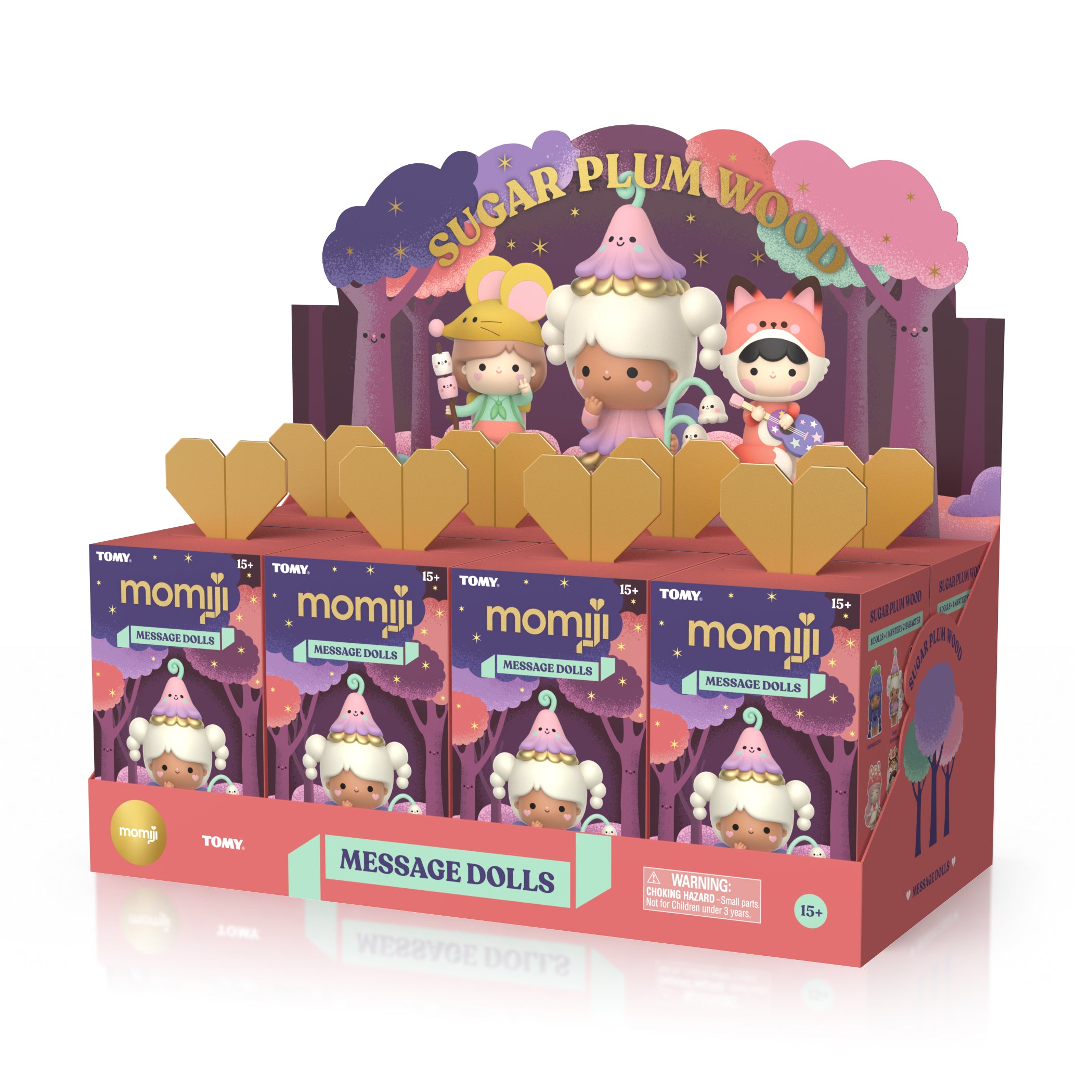 Momiji doll blind box set of 8 with colorful packaging, each featuring cute collectible character Momiji dolls. — Momiji doll