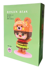 Load image into Gallery viewer, Burger Bear mini-bricks gift box
