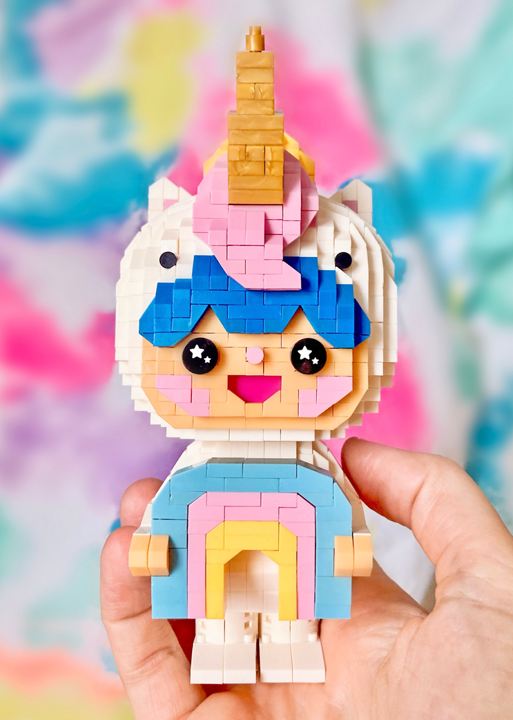 Rainbow Unicorn mini-bricks gifts for girls – Momiji-uk